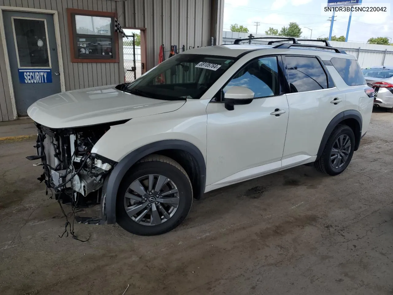 2022 Nissan Pathfinder Sv VIN: 5N1DR3BC5NC220042 Lot: 69105764