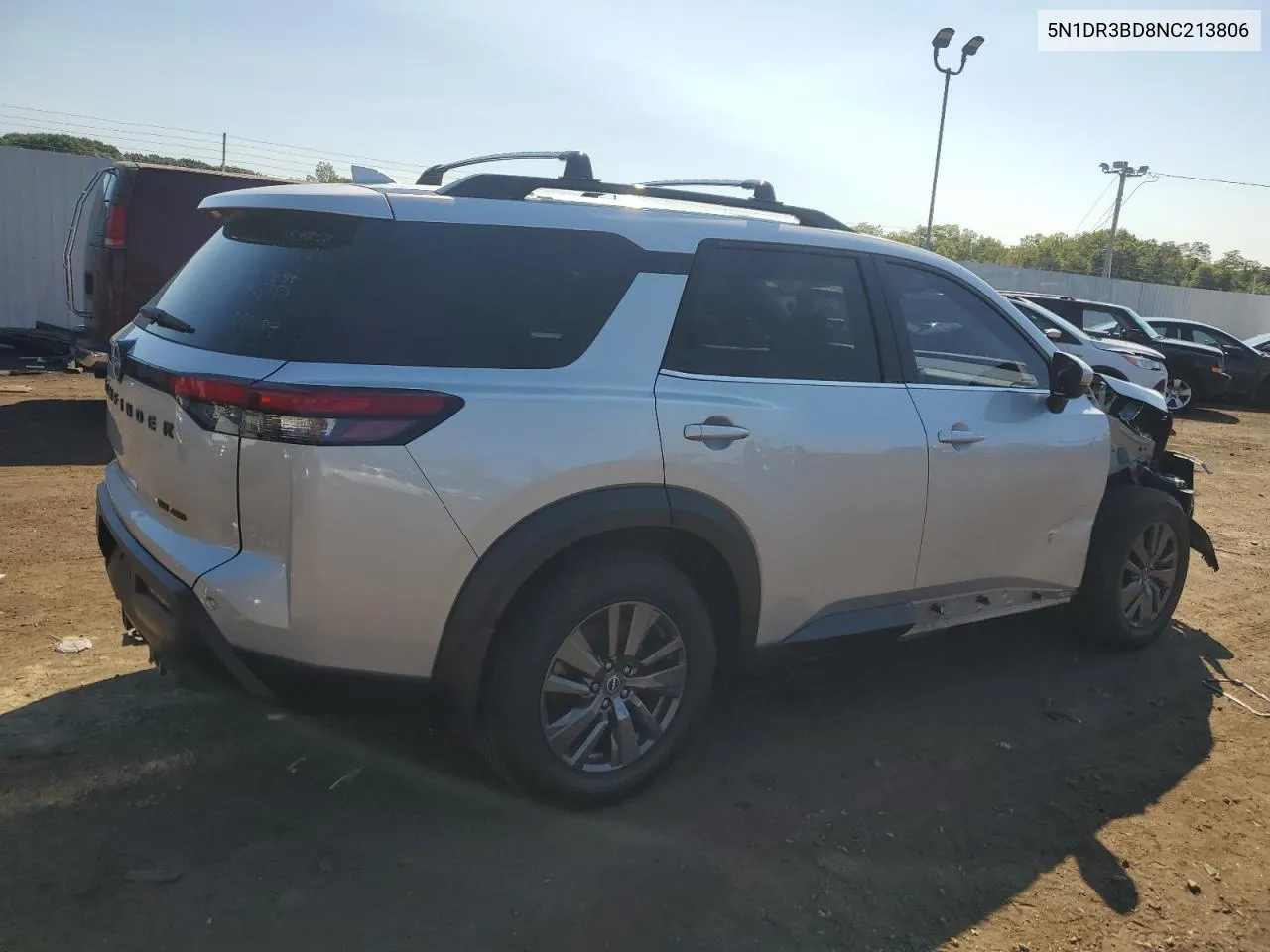 2022 Nissan Pathfinder Sv VIN: 5N1DR3BD8NC213806 Lot: 69513144