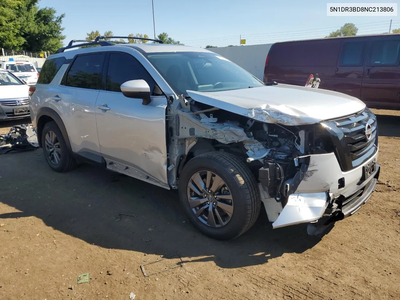 2022 Nissan Pathfinder Sv VIN: 5N1DR3BD8NC213806 Lot: 69513144