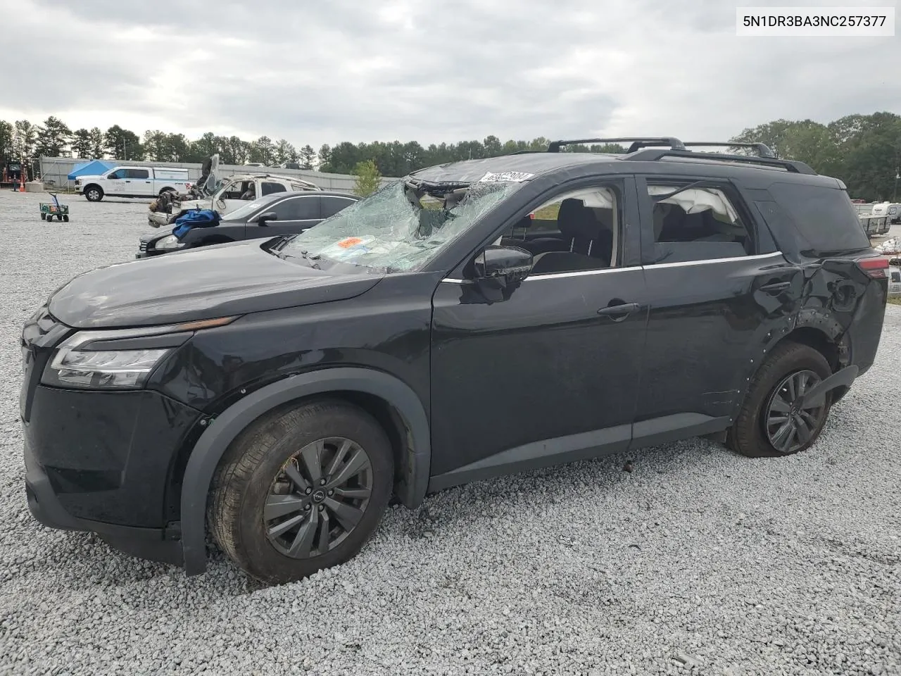 2022 Nissan Pathfinder Sv VIN: 5N1DR3BA3NC257377 Lot: 69658984