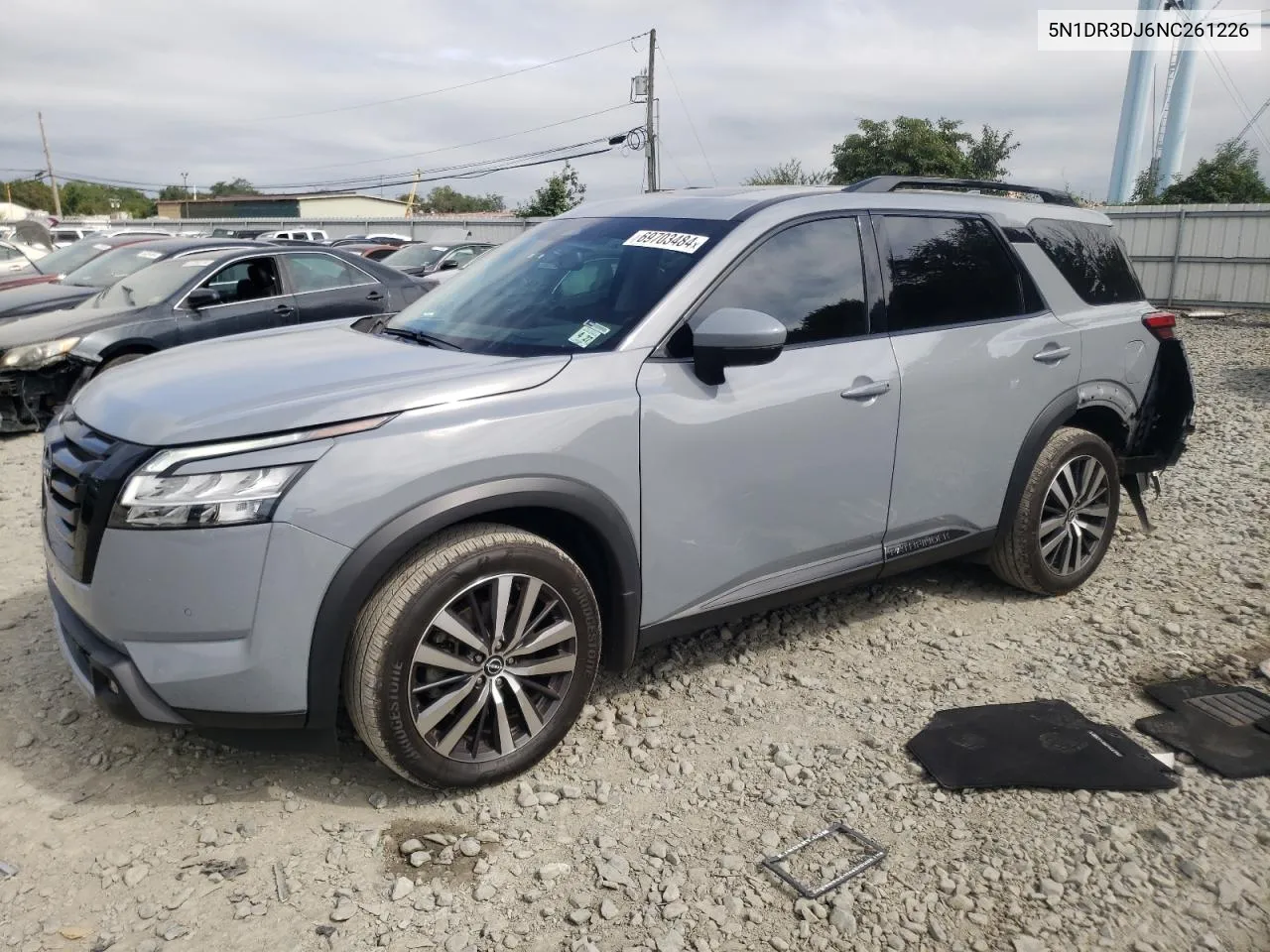 2022 Nissan Pathfinder Platinum VIN: 5N1DR3DJ6NC261226 Lot: 69703484