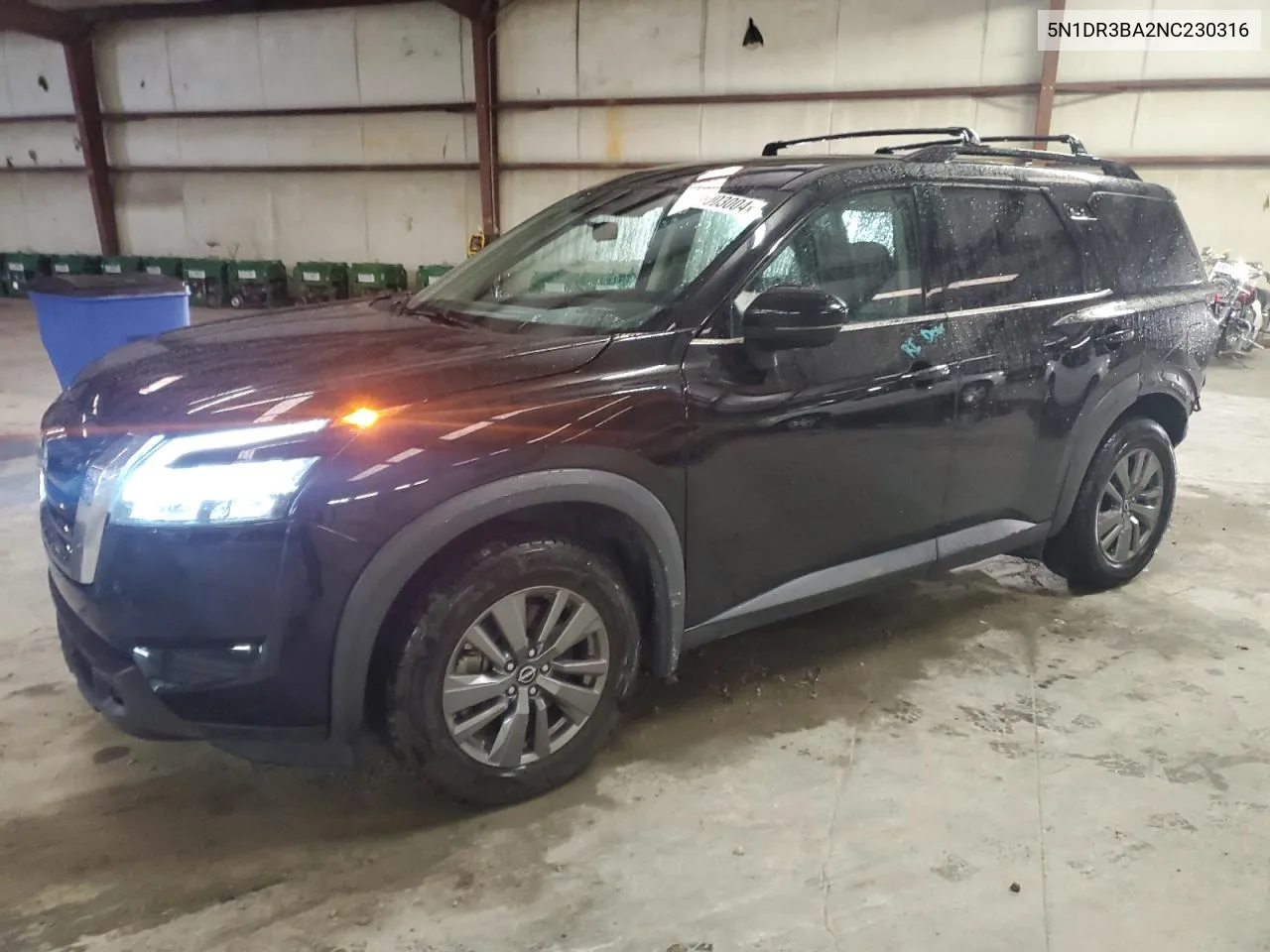 2022 Nissan Pathfinder Sv VIN: 5N1DR3BA2NC230316 Lot: 70003004