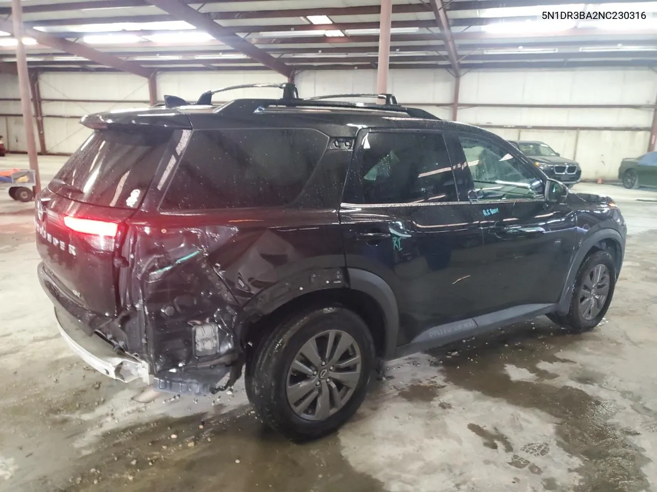 2022 Nissan Pathfinder Sv VIN: 5N1DR3BA2NC230316 Lot: 70003004