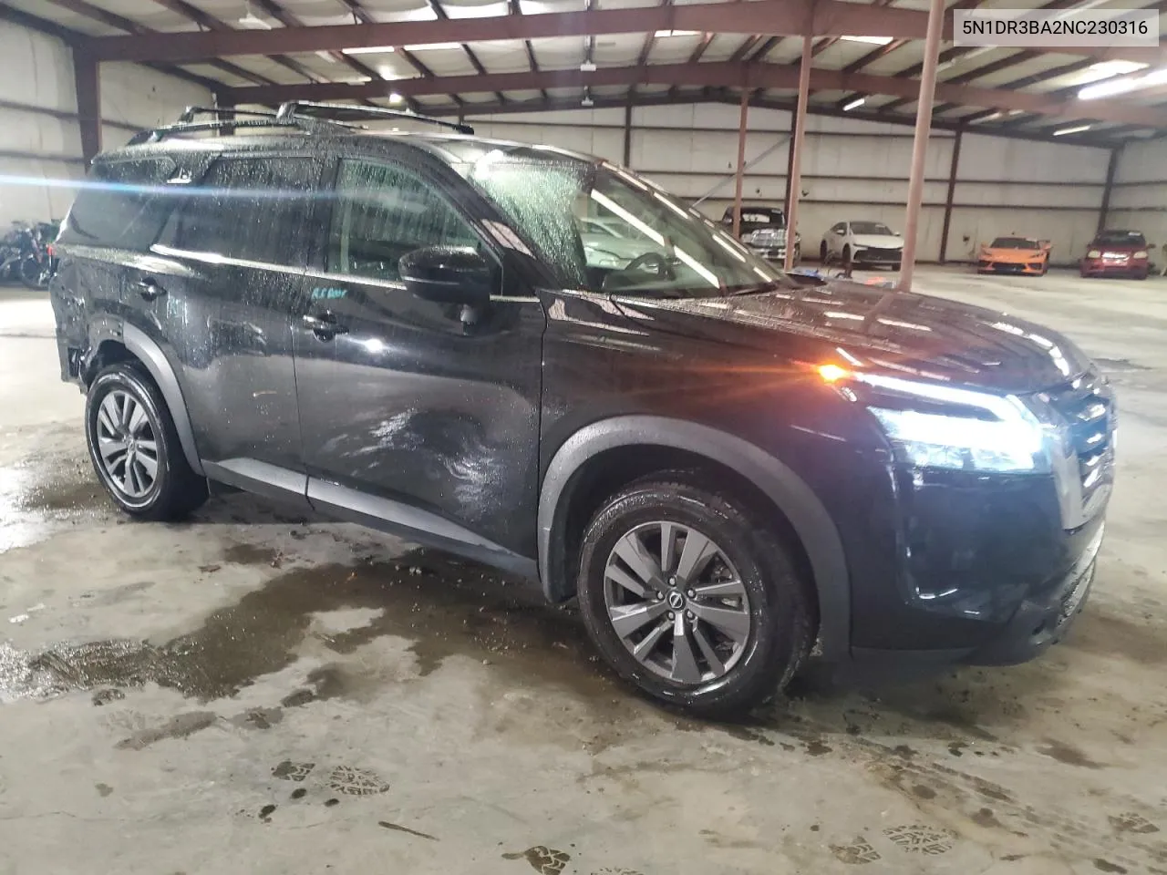 2022 Nissan Pathfinder Sv VIN: 5N1DR3BA2NC230316 Lot: 70003004