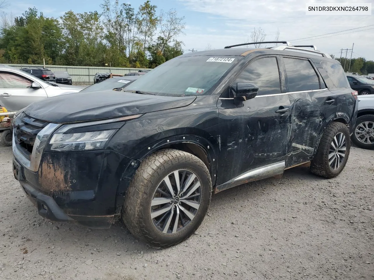 2022 Nissan Pathfinder Platinum VIN: 5N1DR3DKXNC264798 Lot: 71872124