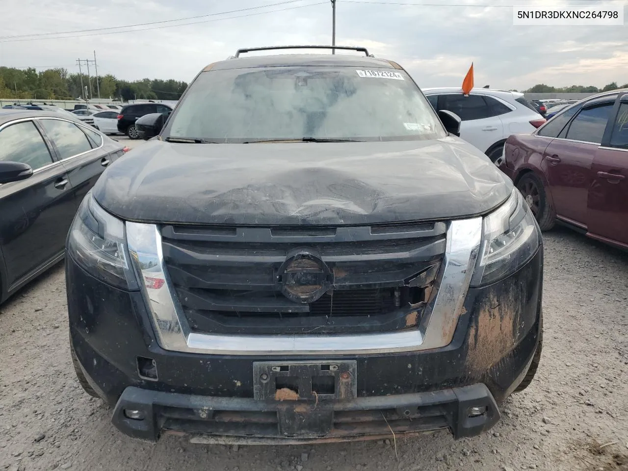 2022 Nissan Pathfinder Platinum VIN: 5N1DR3DKXNC264798 Lot: 71872124