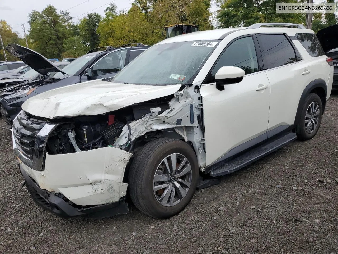 2022 Nissan Pathfinder Sl VIN: 5N1DR3CC4NC262832 Lot: 72586964