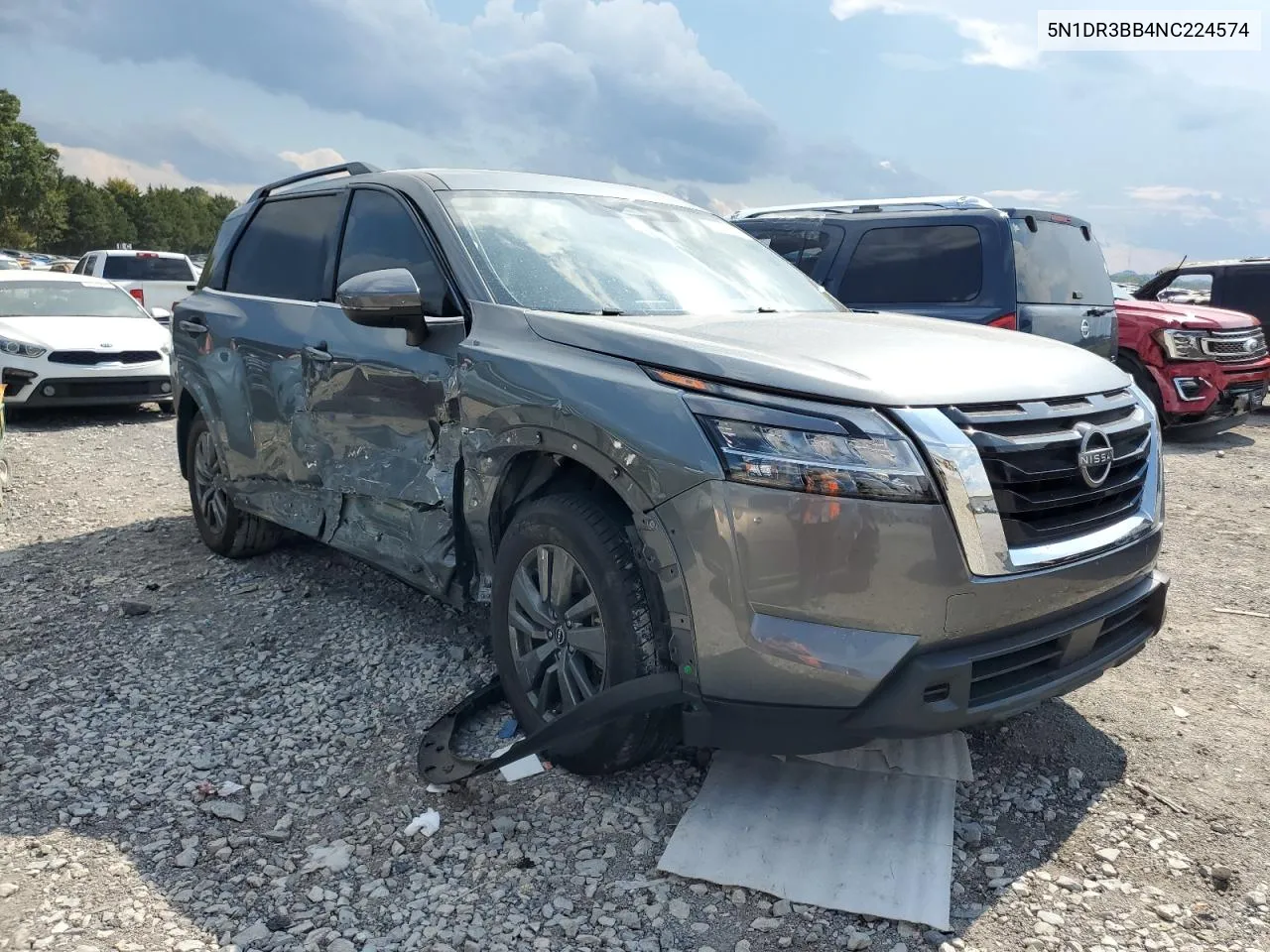 2022 Nissan Pathfinder Sv VIN: 5N1DR3BB4NC224574 Lot: 72928464