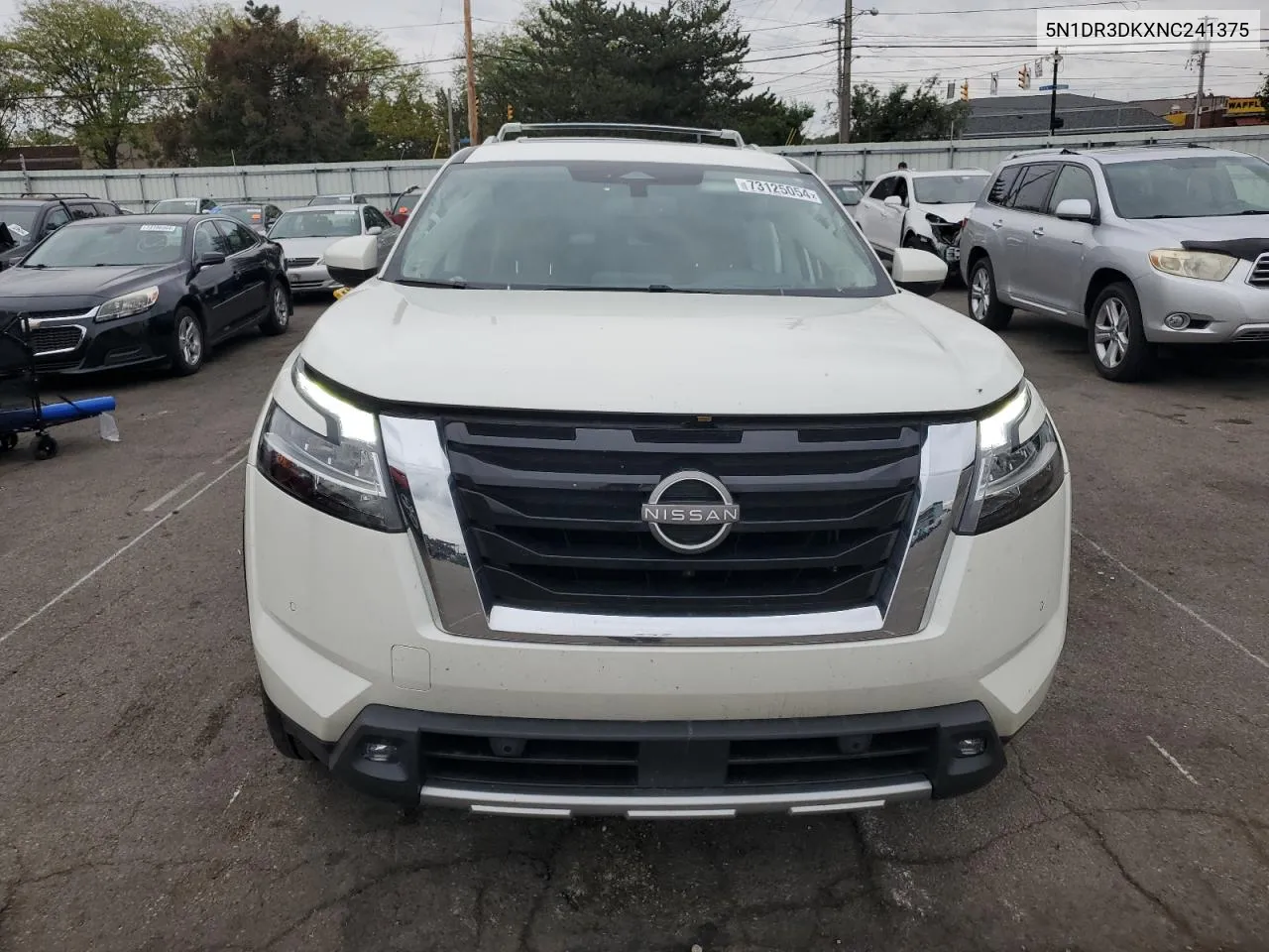 2022 Nissan Pathfinder Platinum VIN: 5N1DR3DKXNC241375 Lot: 73125054