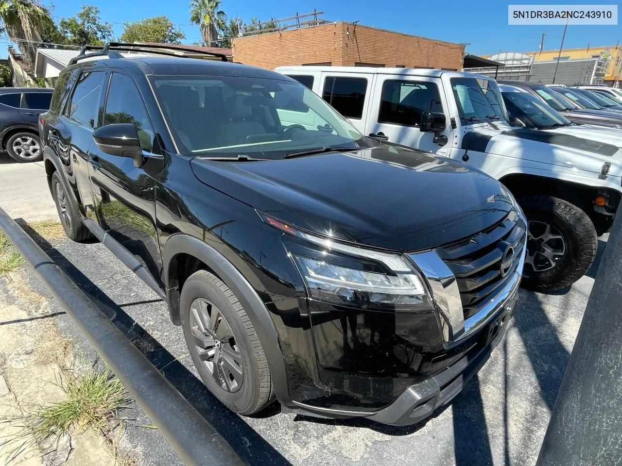 2022 Nissan Pathfinder Sv VIN: 5N1DR3BA2NC243910 Lot: 73592364