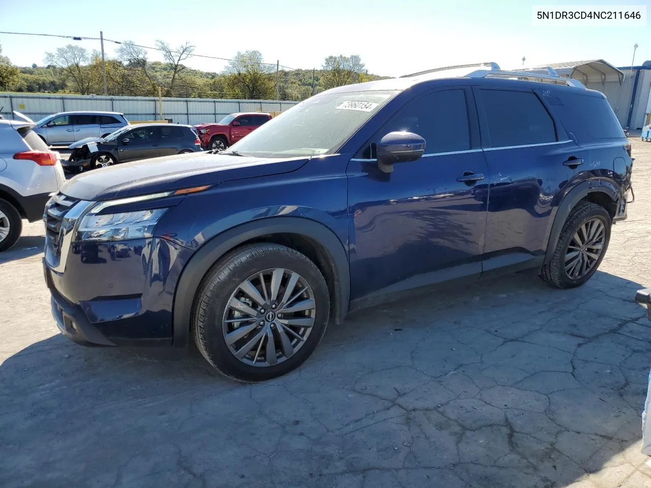 2022 Nissan Pathfinder Sl VIN: 5N1DR3CD4NC211646 Lot: 73960154