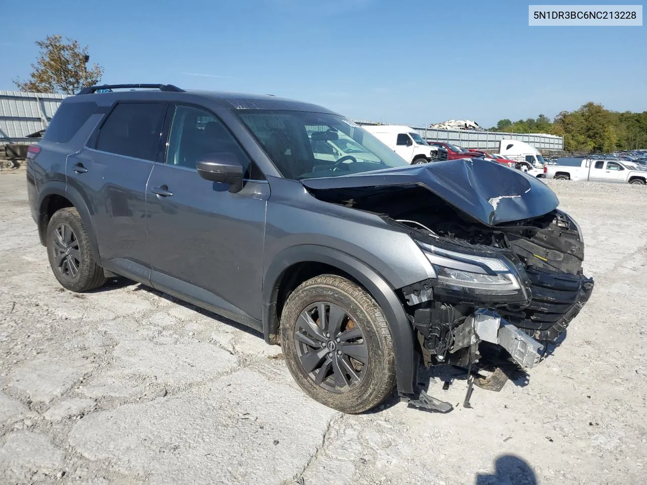 2022 Nissan Pathfinder Sv VIN: 5N1DR3BC6NC213228 Lot: 74051024