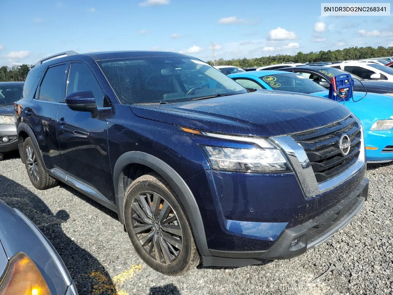 2022 Nissan Pathfinder Platinum VIN: 5N1DR3DG2NC268341 Lot: 74217384