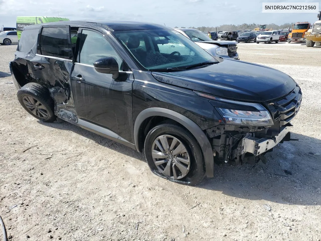 2022 Nissan Pathfinder S VIN: 5N1DR3AC7NC212560 Lot: 74288974