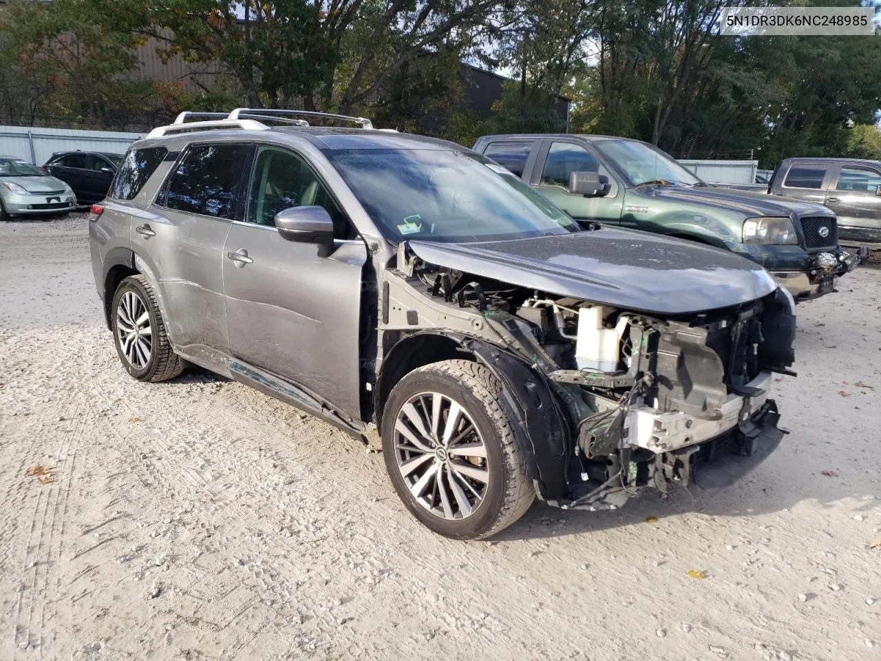 2022 Nissan Pathfinder Platinum VIN: 5N1DR3DK6NC248985 Lot: 75380374