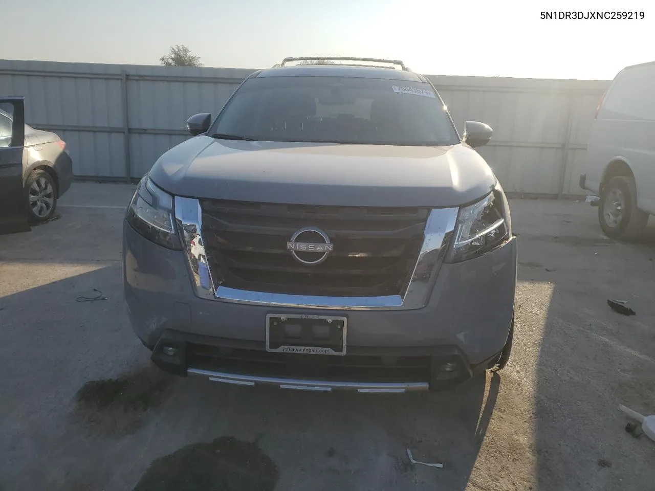 2022 Nissan Pathfinder Platinum VIN: 5N1DR3DJXNC259219 Lot: 75643674