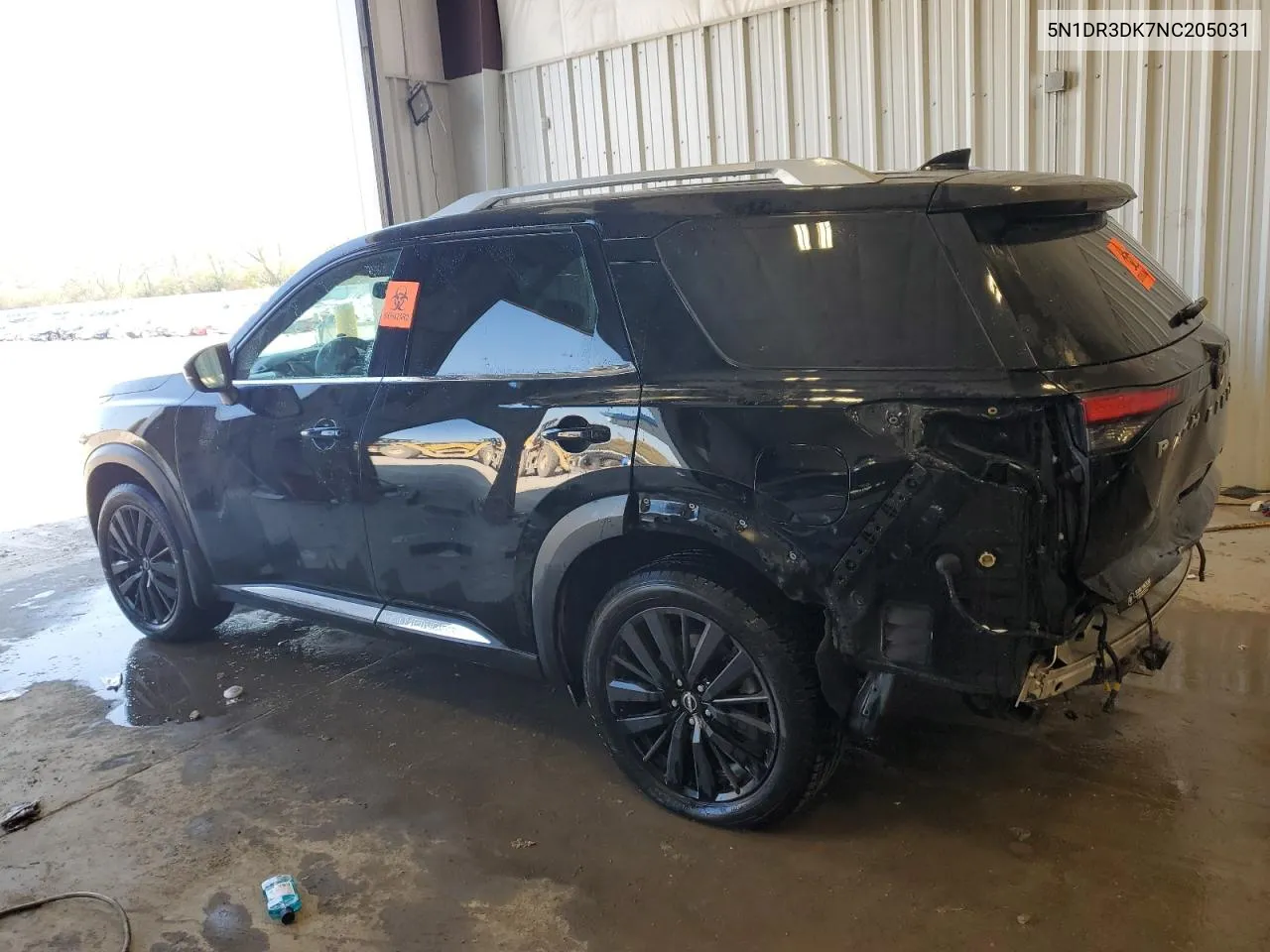 2022 Nissan Pathfinder Platinum VIN: 5N1DR3DK7NC205031 Lot: 75715924