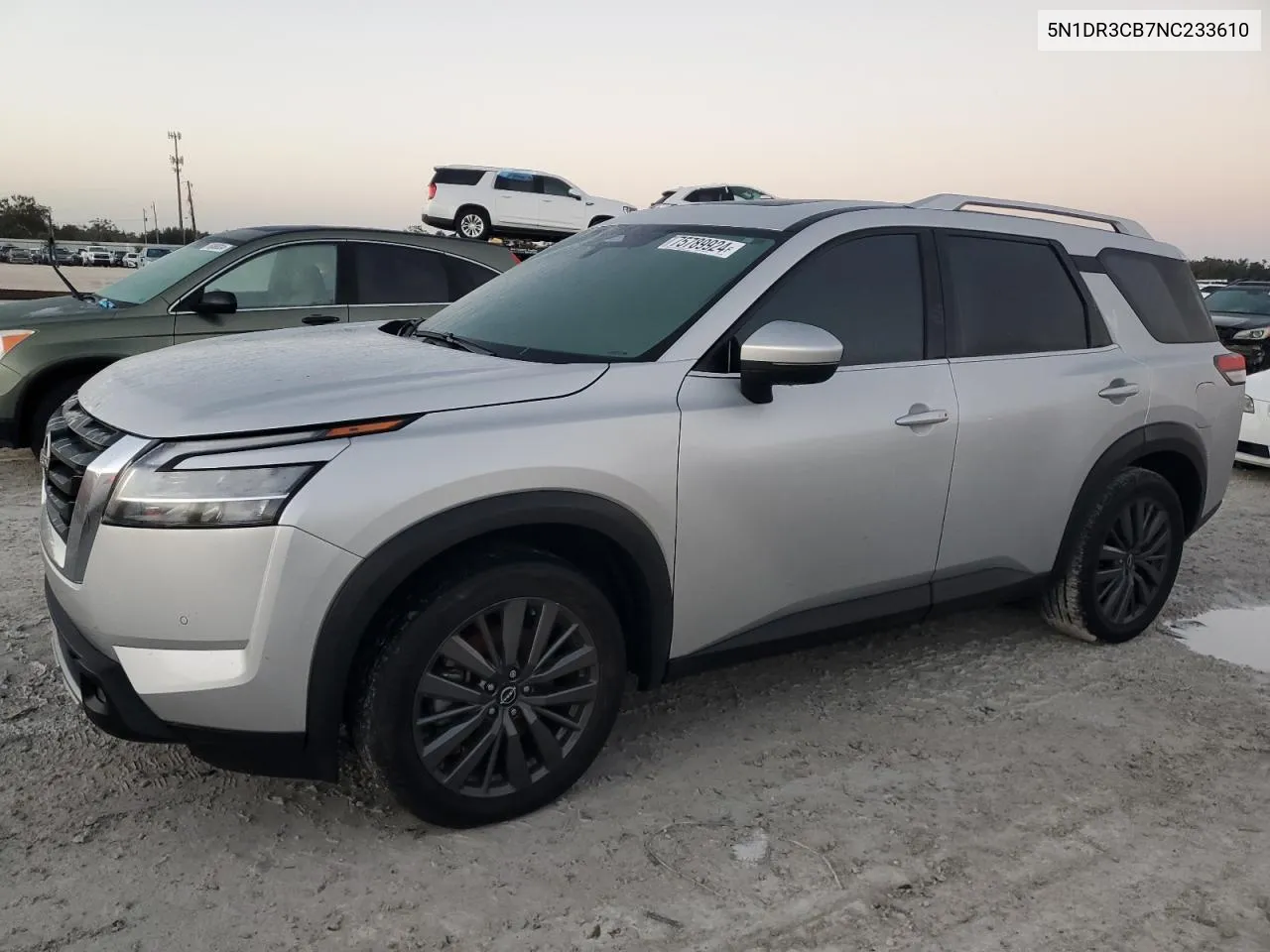 2022 Nissan Pathfinder Sl VIN: 5N1DR3CB7NC233610 Lot: 75789924