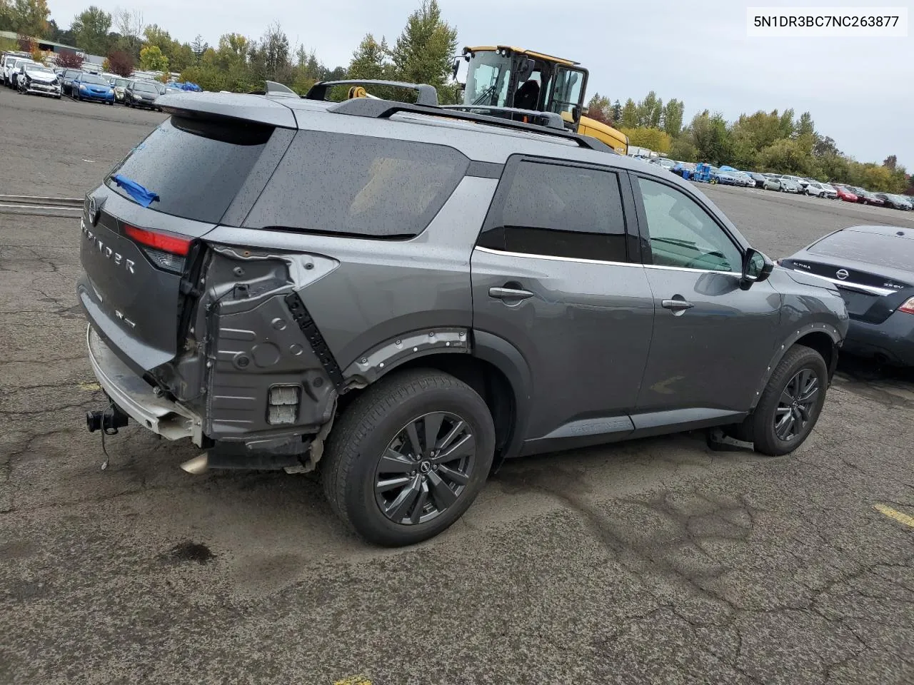 2022 Nissan Pathfinder Sv VIN: 5N1DR3BC7NC263877 Lot: 77056034