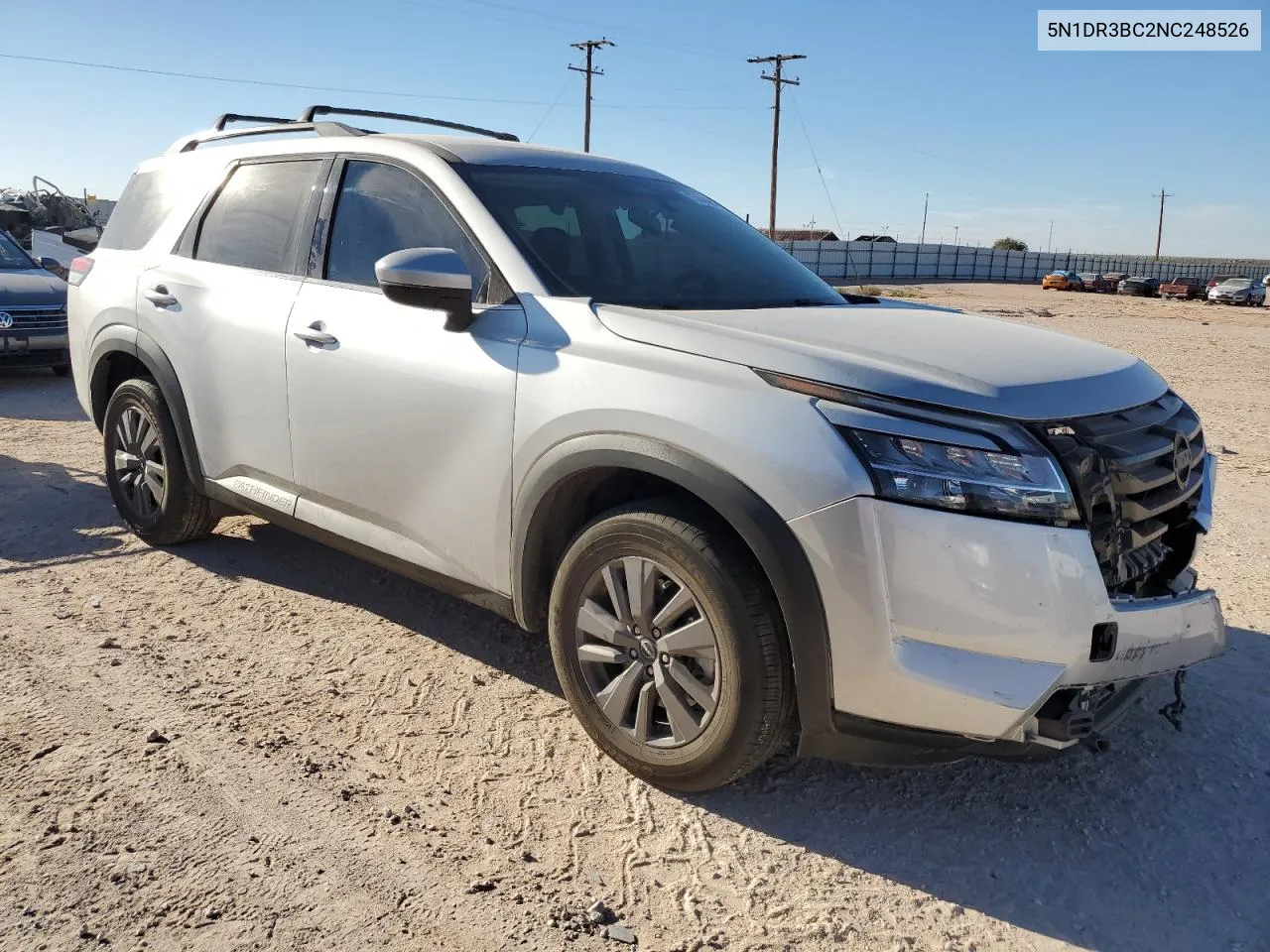 2022 Nissan Pathfinder Sv VIN: 5N1DR3BC2NC248526 Lot: 77142264