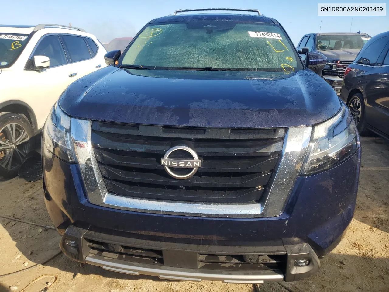 2022 Nissan Pathfinder Sl VIN: 5N1DR3CA2NC208489 Lot: 77490414