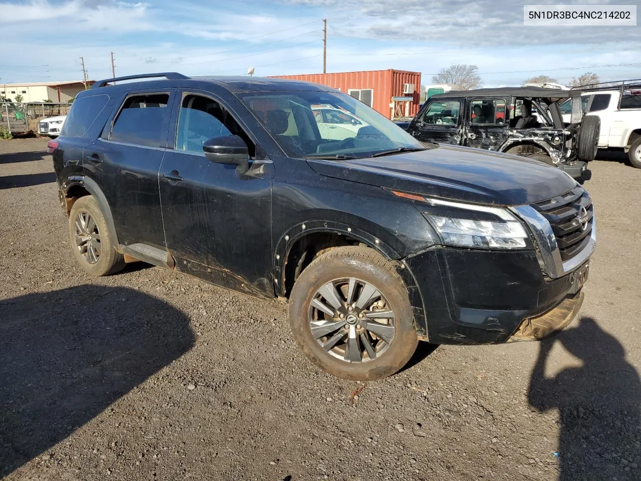 2022 Nissan Pathfinder Sv VIN: 5N1DR3BC4NC214202 Lot: 77502934