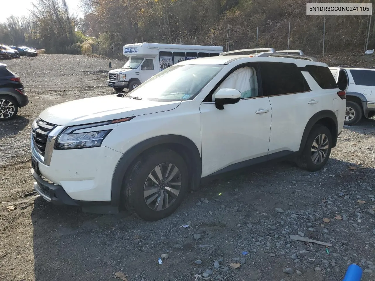 2022 Nissan Pathfinder Sl VIN: 5N1DR3CC0NC241105 Lot: 78531324