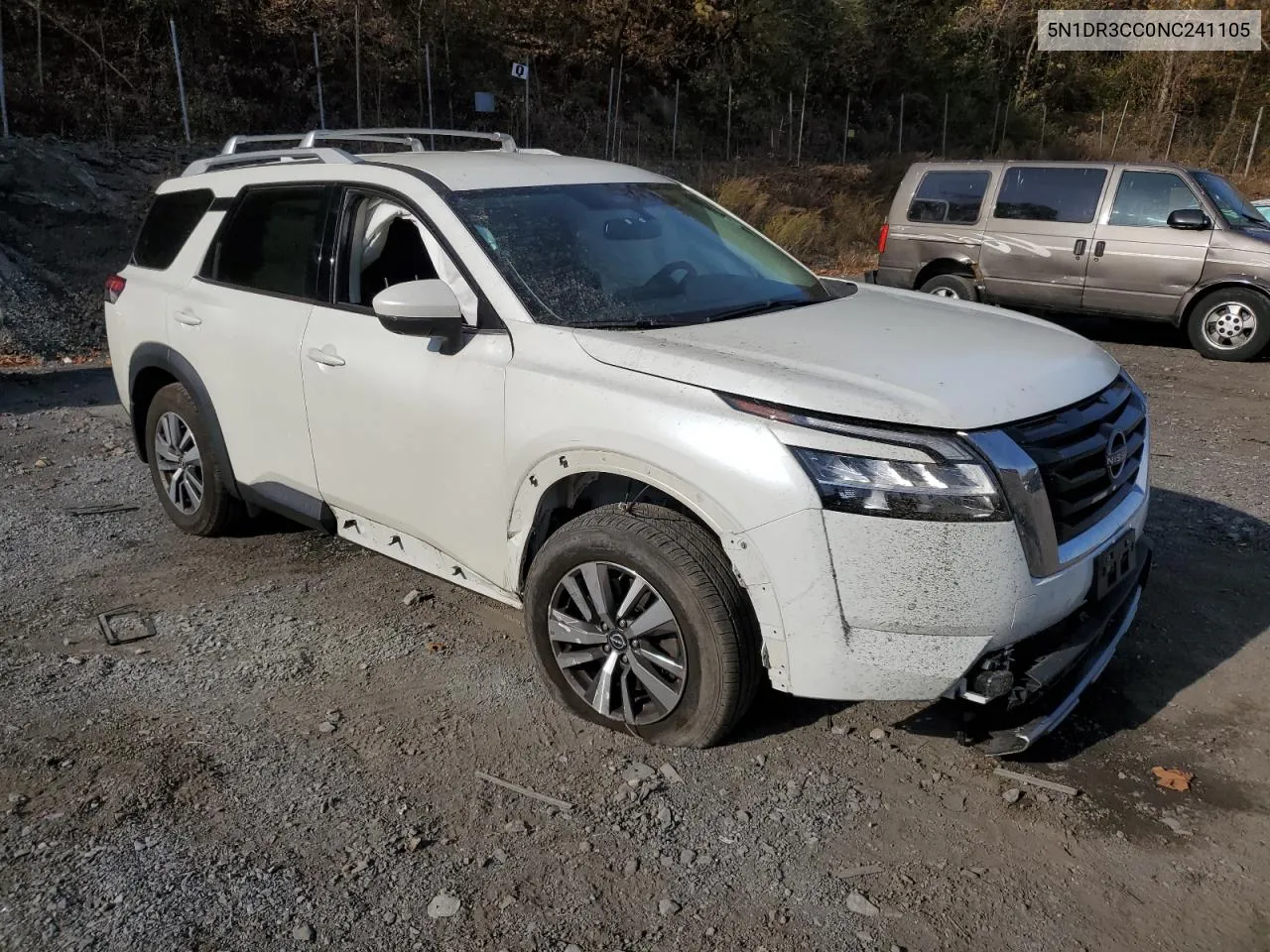 2022 Nissan Pathfinder Sl VIN: 5N1DR3CC0NC241105 Lot: 78531324