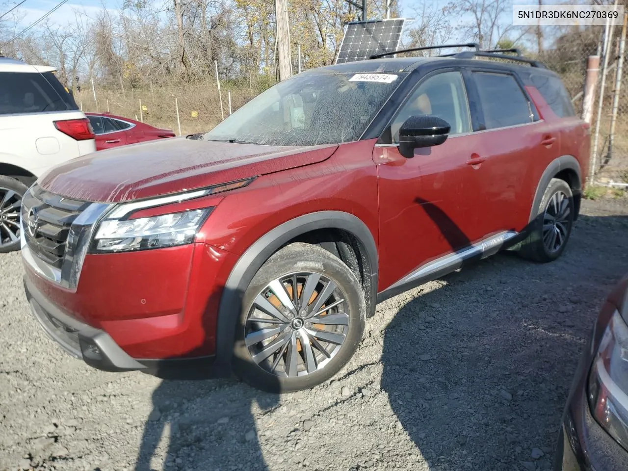 2022 Nissan Pathfinder Platinum VIN: 5N1DR3DK6NC270369 Lot: 79439574