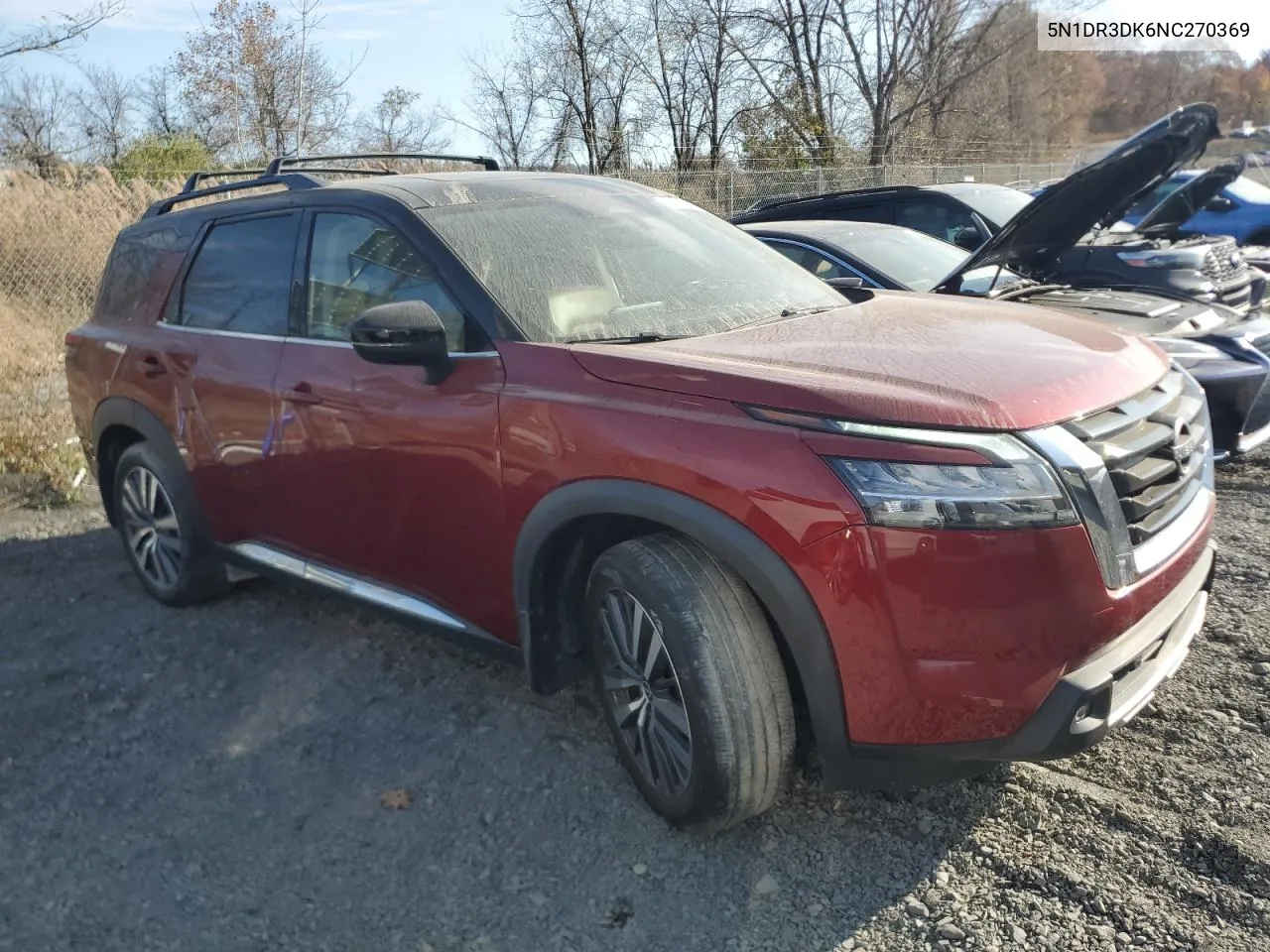 2022 Nissan Pathfinder Platinum VIN: 5N1DR3DK6NC270369 Lot: 79439574