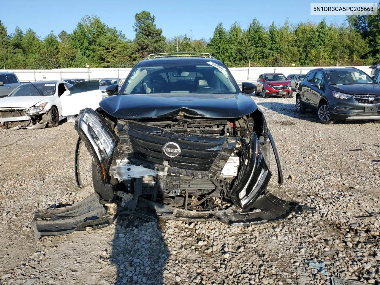 2023 Nissan Pathfinder Sl VIN: 5N1DR3CA5PC205668 Lot: 71869044