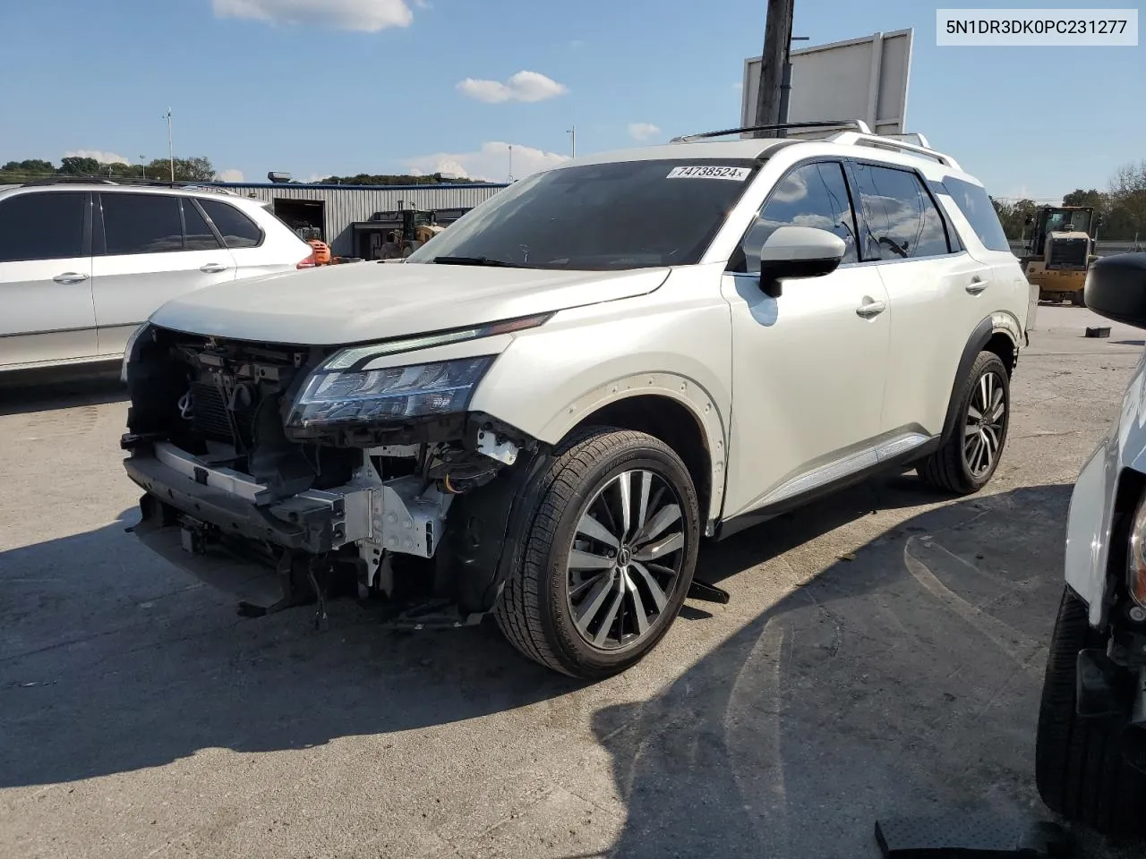 2023 Nissan Pathfinder Platinum VIN: 5N1DR3DK0PC231277 Lot: 74738524