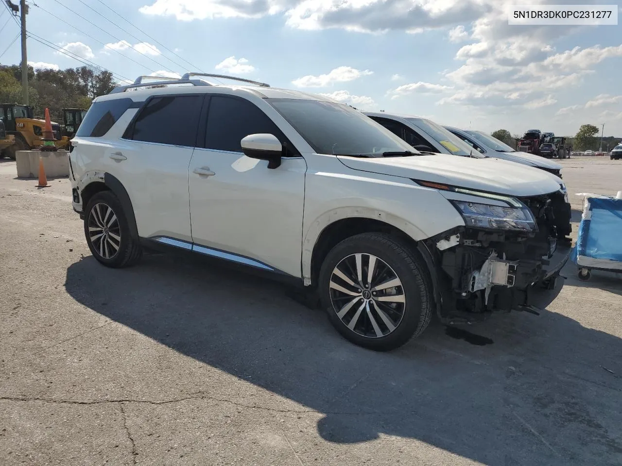 2023 Nissan Pathfinder Platinum VIN: 5N1DR3DK0PC231277 Lot: 74738524