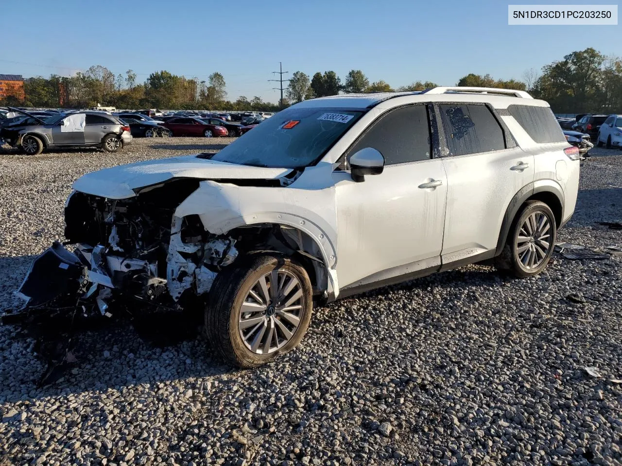 2023 Nissan Pathfinder Sl VIN: 5N1DR3CD1PC203250 Lot: 76383714