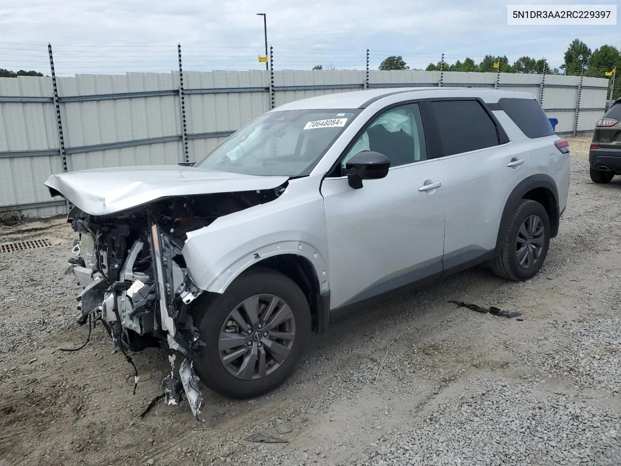 2024 Nissan Pathfinder S VIN: 5N1DR3AA2RC229397 Lot: 70648084