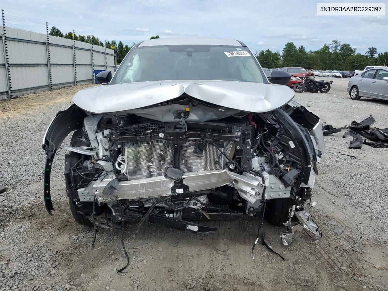 2024 Nissan Pathfinder S VIN: 5N1DR3AA2RC229397 Lot: 70648084