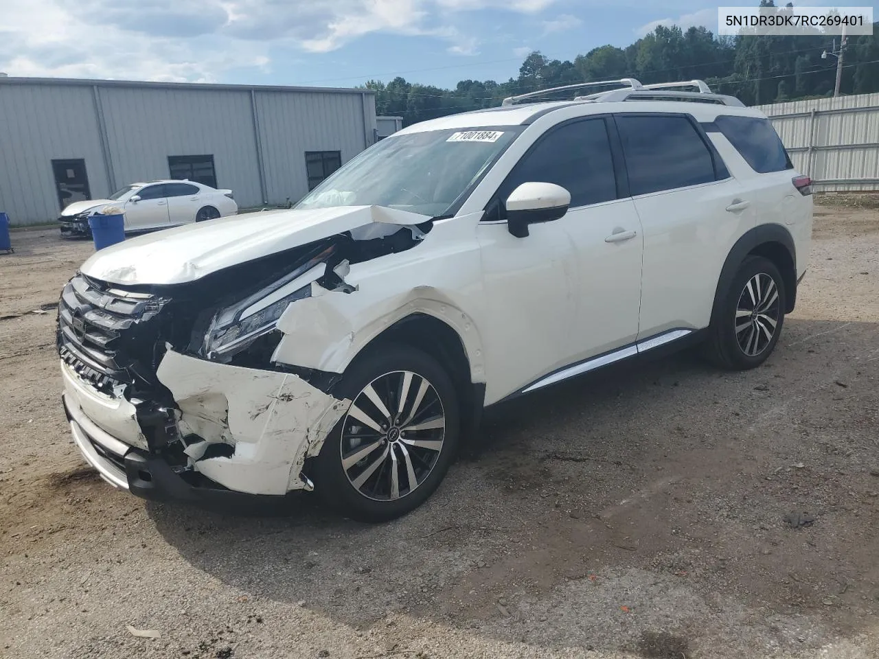 2024 Nissan Pathfinder Platinum VIN: 5N1DR3DK7RC269401 Lot: 71001884