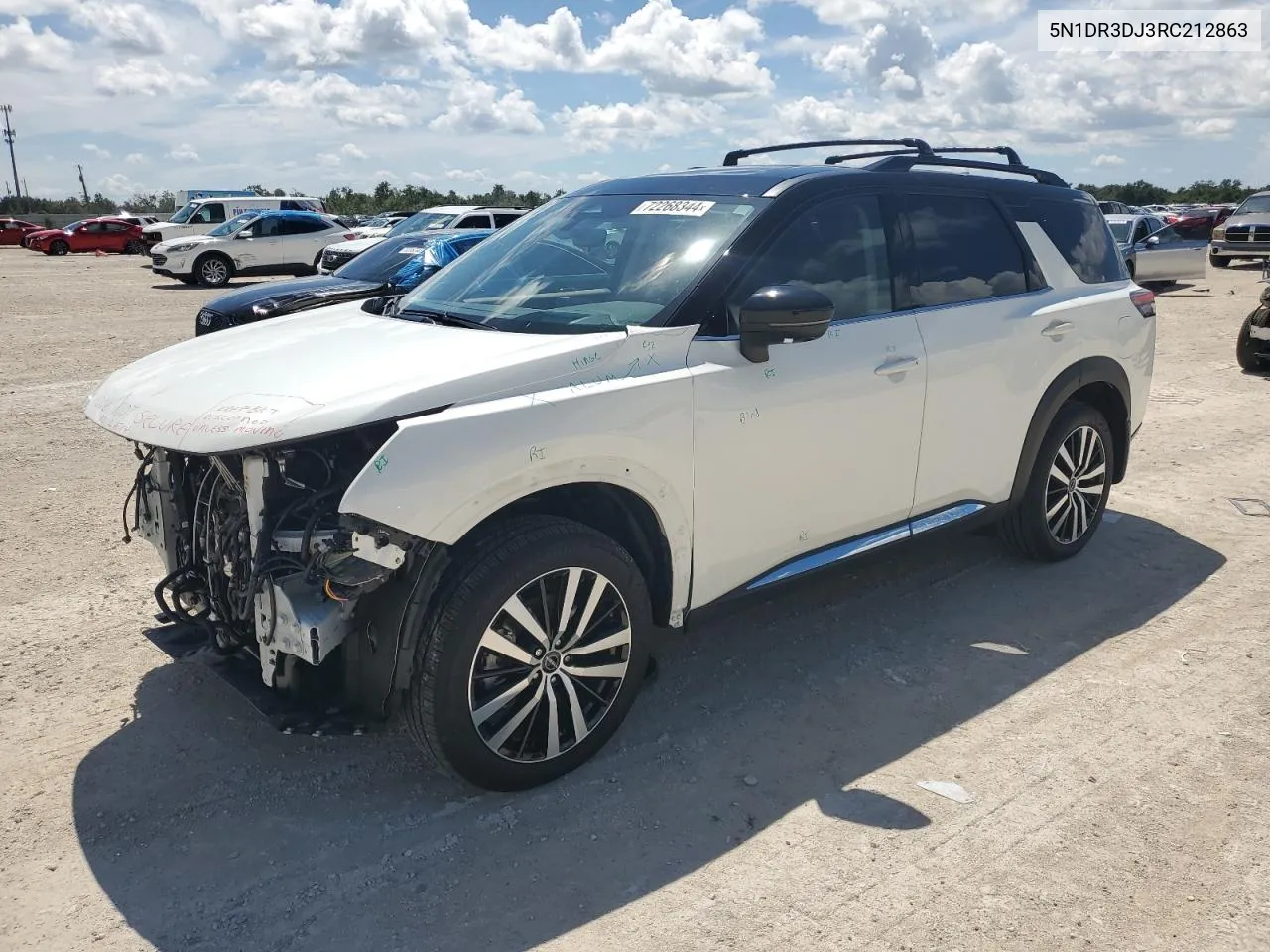 2024 Nissan Pathfinder Platinum VIN: 5N1DR3DJ3RC212863 Lot: 72268344