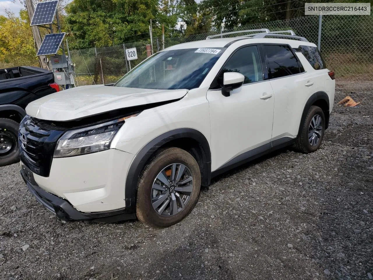 2024 Nissan Pathfinder Sl VIN: 5N1DR3CC8RC216443 Lot: 73937794