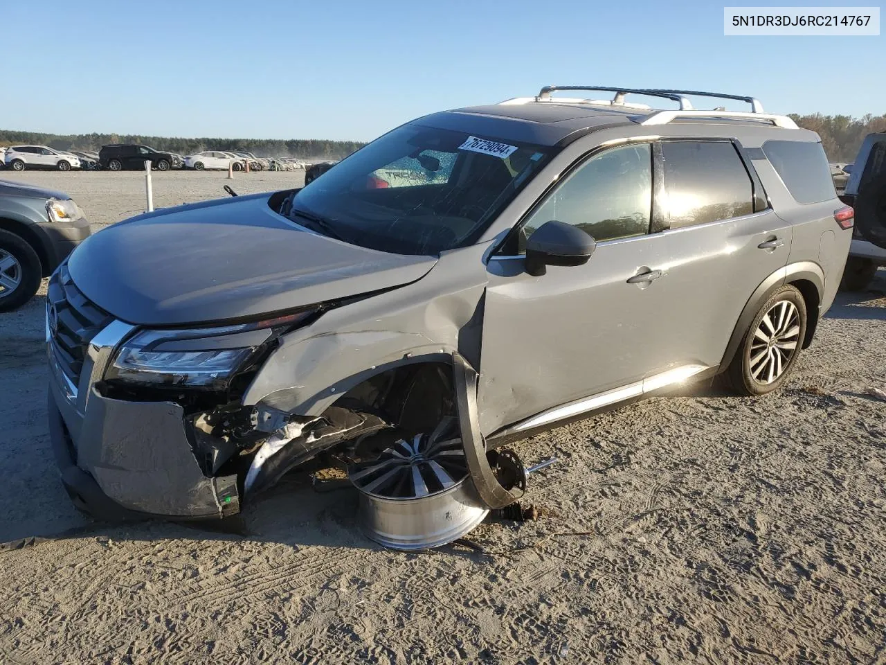 2024 Nissan Pathfinder Platinum VIN: 5N1DR3DJ6RC214767 Lot: 76729094