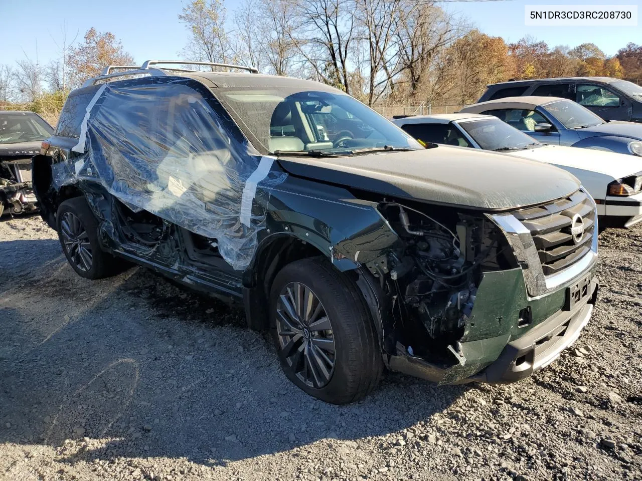 2024 Nissan Pathfinder Sl VIN: 5N1DR3CD3RC208730 Lot: 78830734