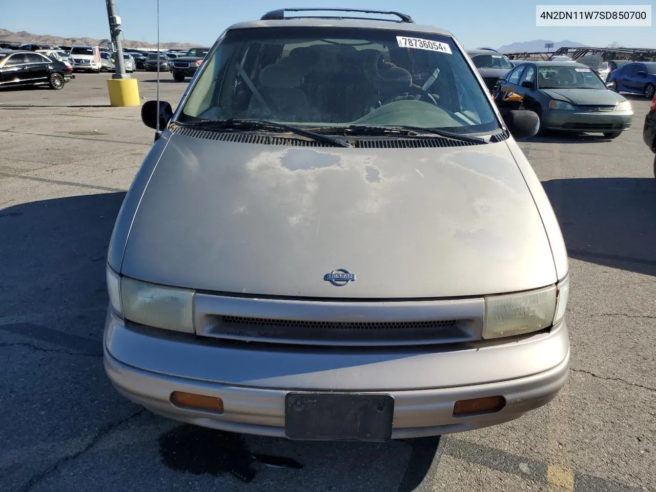 1995 Nissan Quest Xe VIN: 4N2DN11W7SD850700 Lot: 78736054