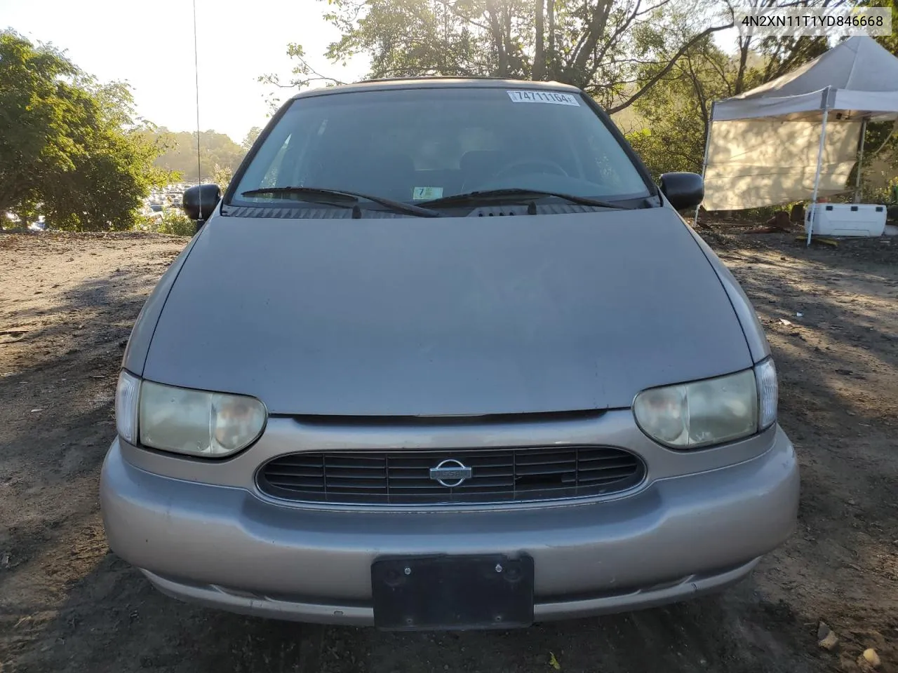 2000 Nissan Quest Se VIN: 4N2XN11T1YD846668 Lot: 74711164