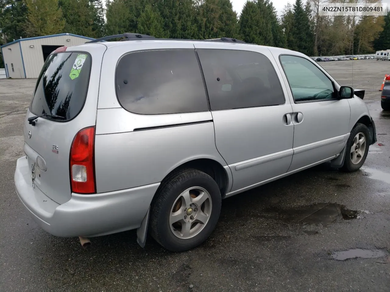 2001 Nissan Quest Gxe VIN: 4N2ZN15T81D809481 Lot: 74615054