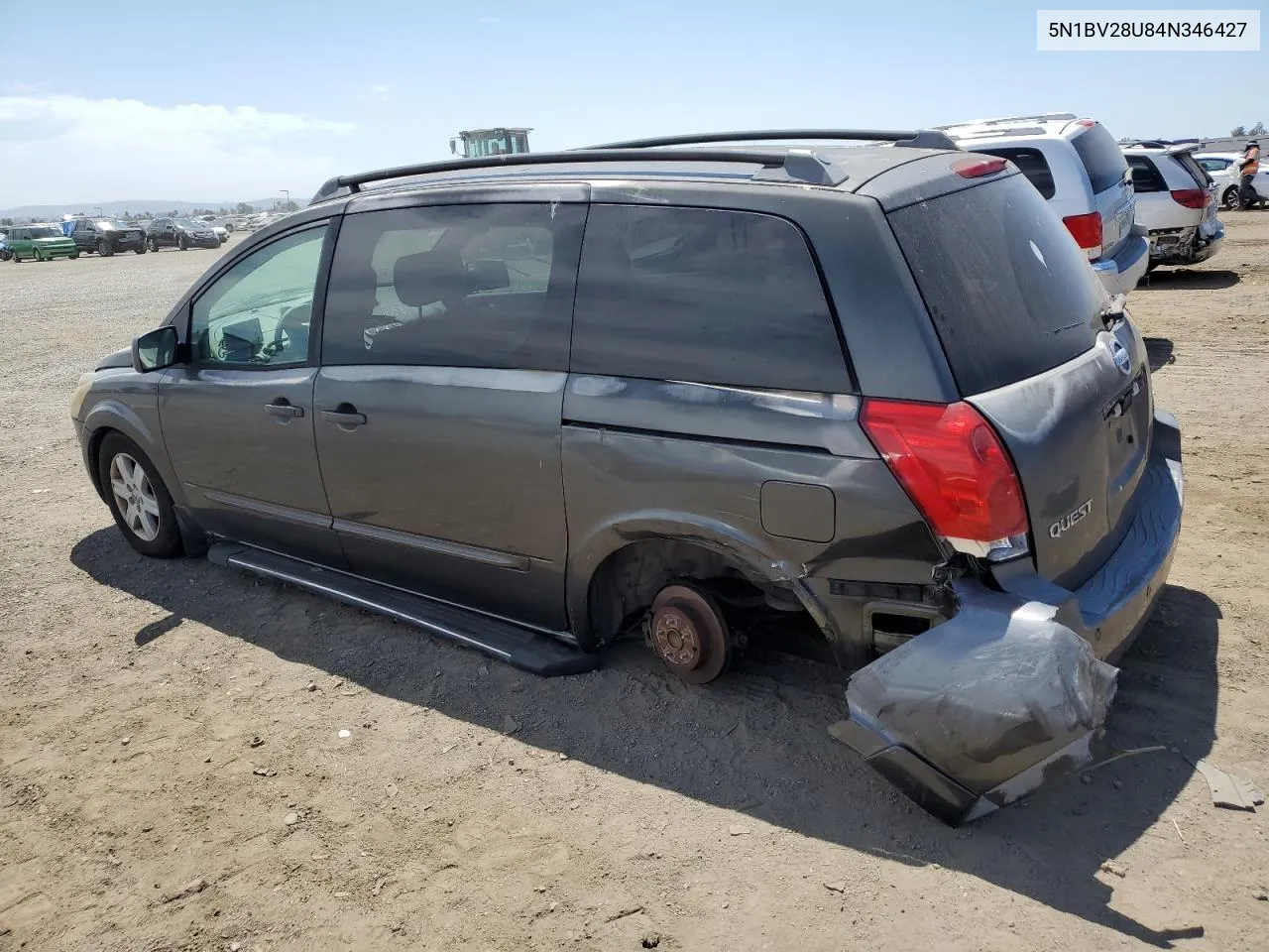 2004 Nissan Quest S VIN: 5N1BV28U84N346427 Lot: 67478074