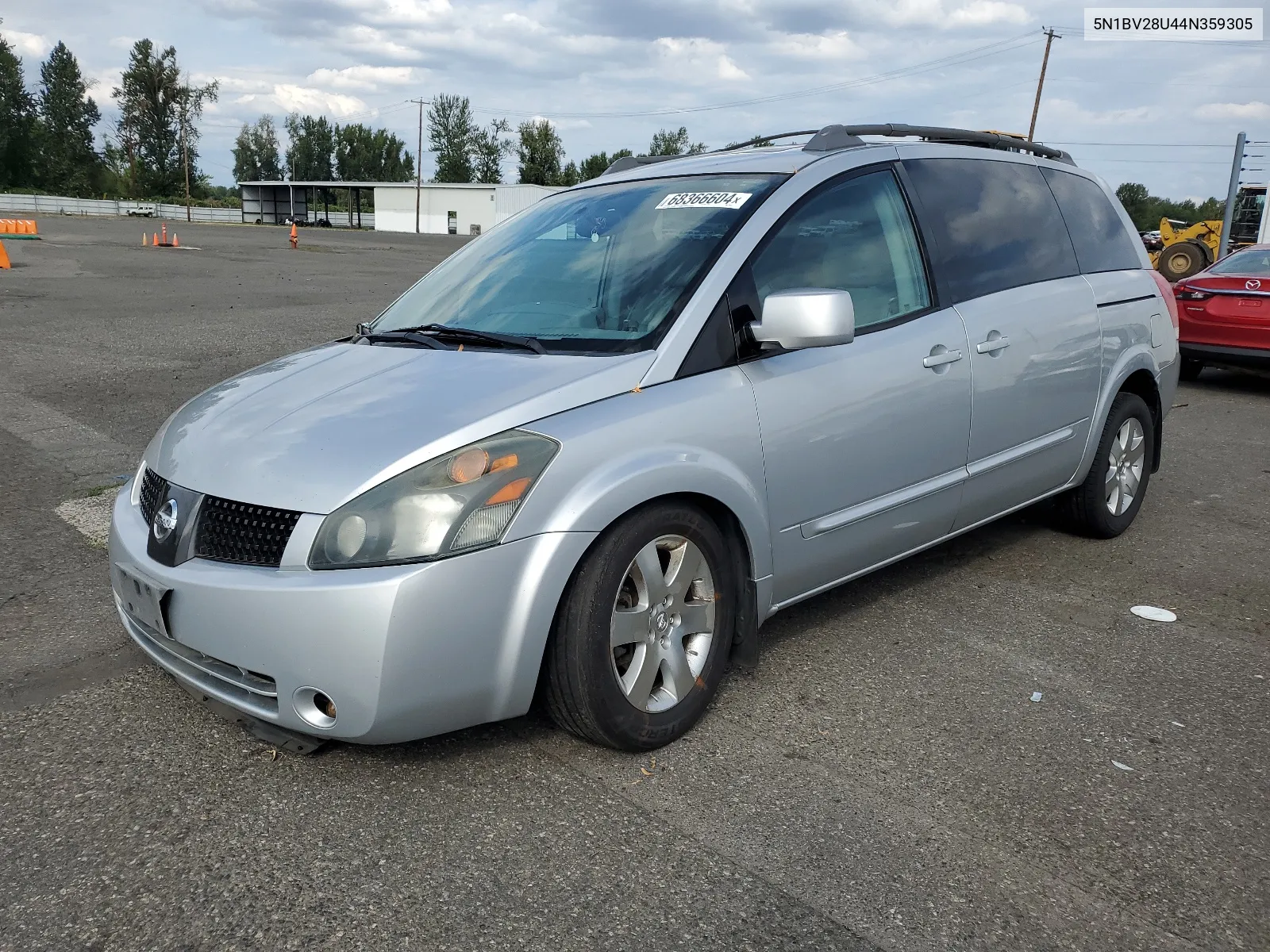 2004 Nissan Quest S VIN: 5N1BV28U44N359305 Lot: 68366604