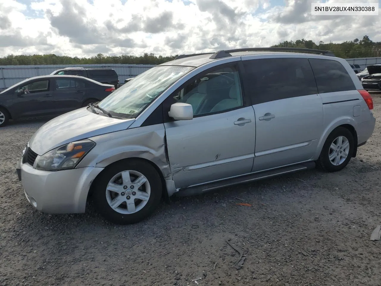 5N1BV28UX4N330388 2004 Nissan Quest S