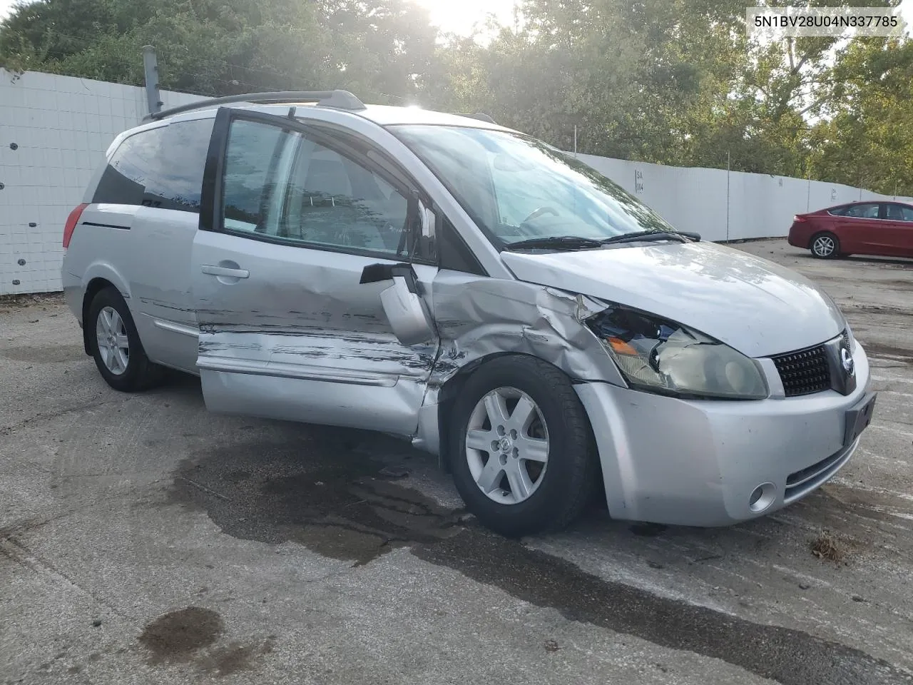 2004 Nissan Quest S VIN: 5N1BV28U04N337785 Lot: 71444524