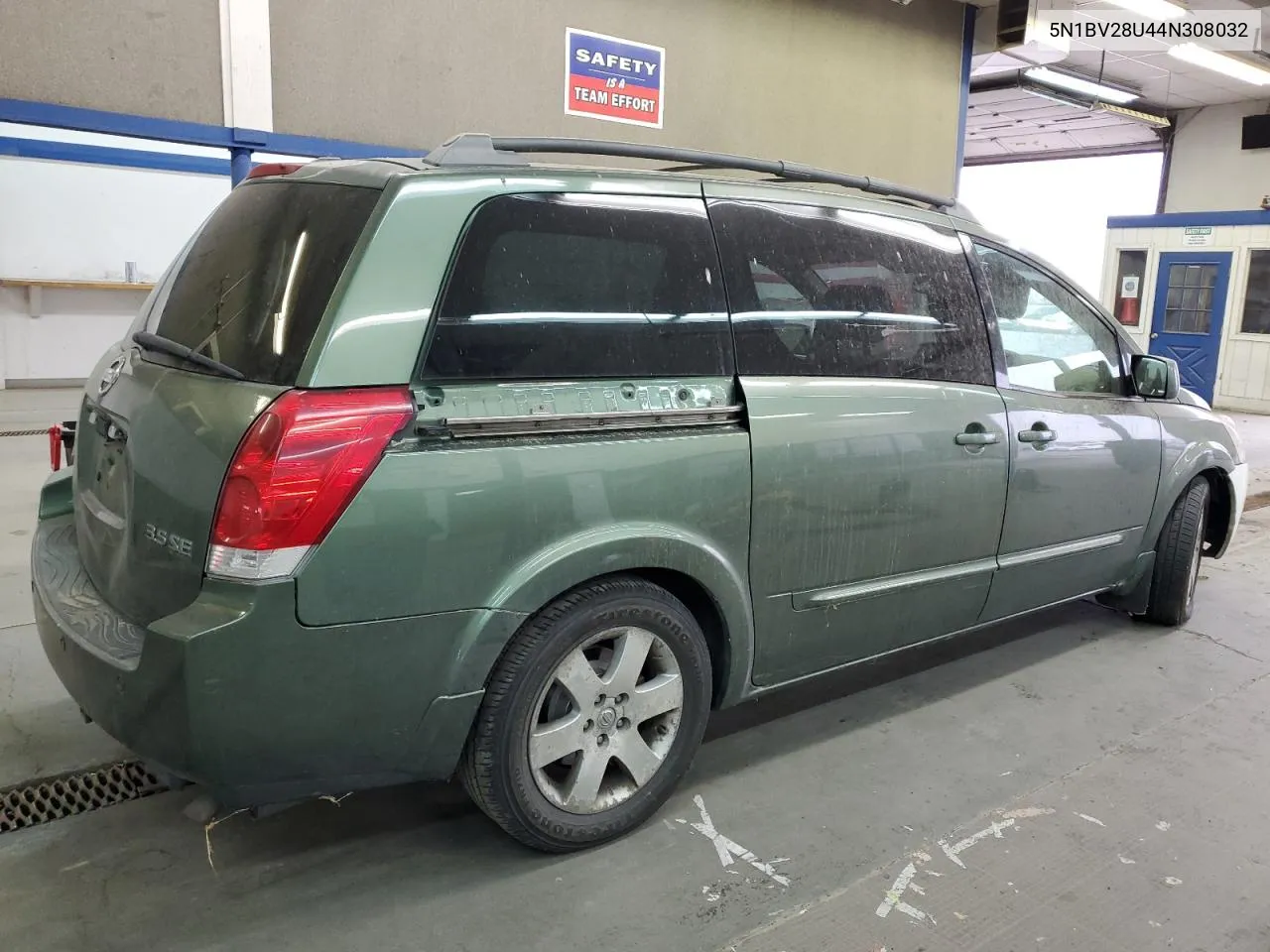 2004 Nissan Quest S VIN: 5N1BV28U44N308032 Lot: 73157214