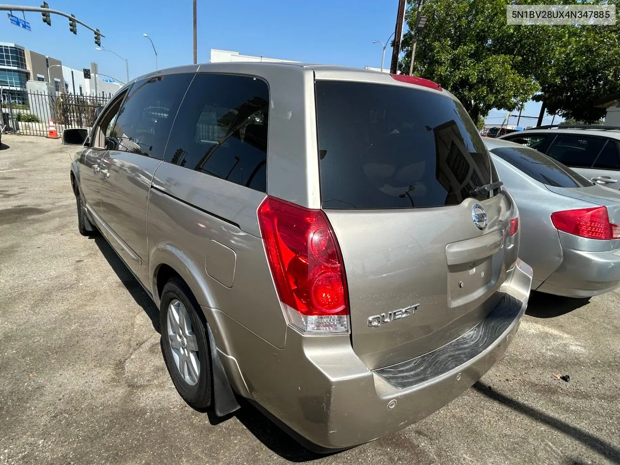 2004 Nissan Quest S VIN: 5N1BV28UX4N347885 Lot: 73199214